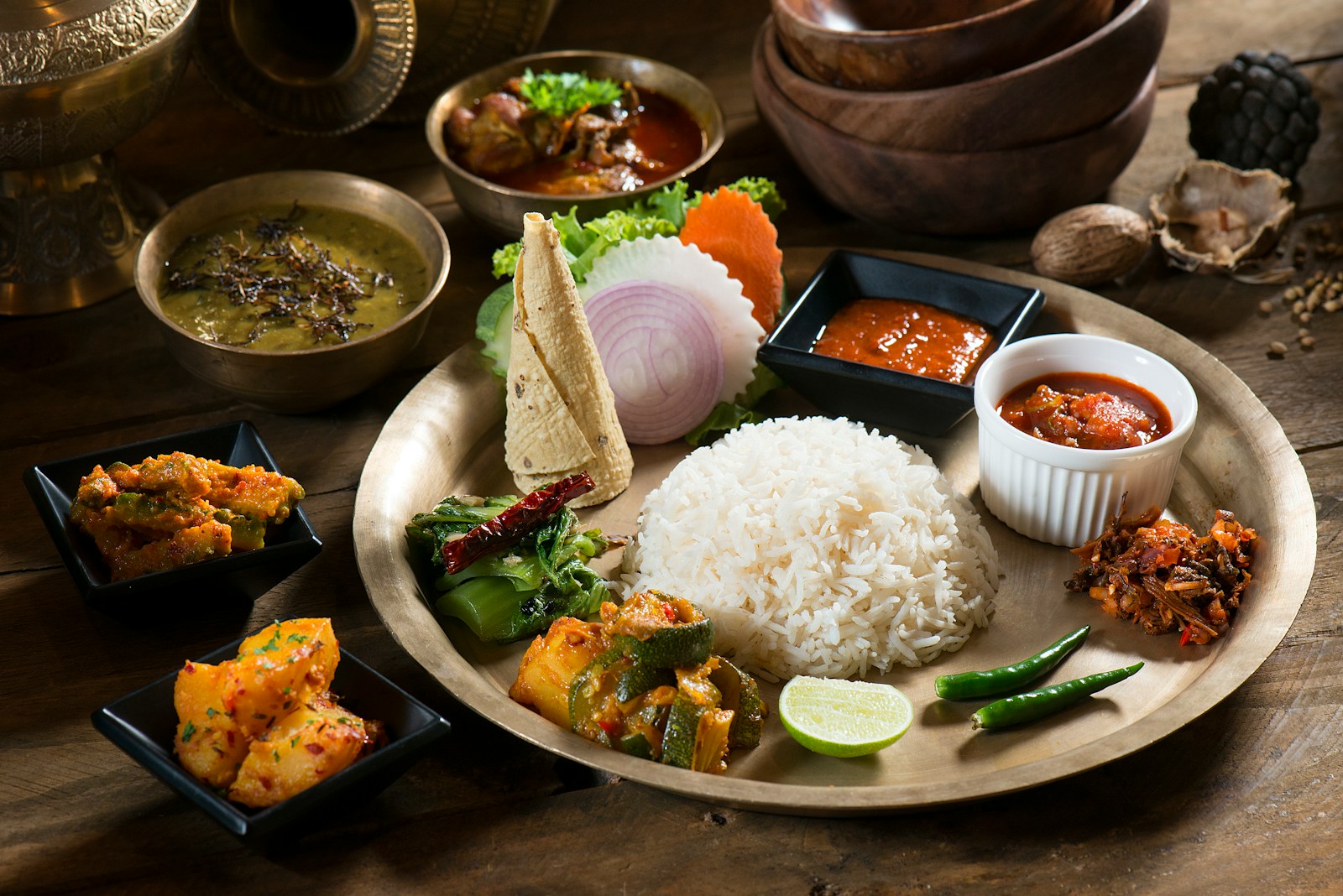 cooked rice with vegetables on plate